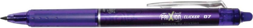 Pilot FriXion Ball Clicker roller intrekbaar medium punt 0 7 mm paars