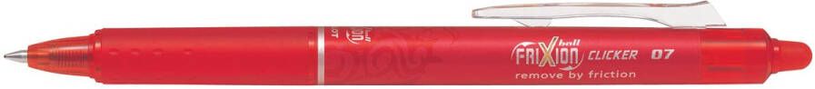 Pilot FriXion Ball Clicker roller intrekbaar medium punt 0 7 mm rood