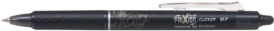 Pilot FriXion Ball Clicker roller intrekbaar medium punt 0 7 mm zwart