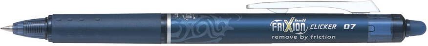 Pilot FriXion Ball Clicker roller intrekbaar medium punt 0 7 mm zwart-blauw