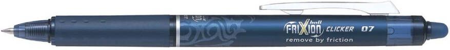 Pilot FriXion Ball Clicker roller intrekbaar medium punt 0 7 mm zwart-blauw
