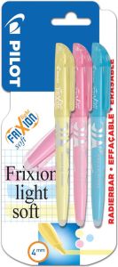 Pilot Frixion Light Soft blister van 3 stuks in geassorteerde kleuren
