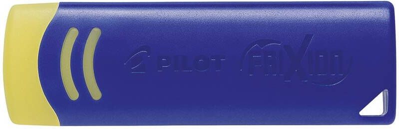 Pilot Gum friXion geel met blauwe houder