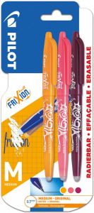 Pilot gelroller Frixion Ball blister met 3 stuks in geassorteerde kleuren