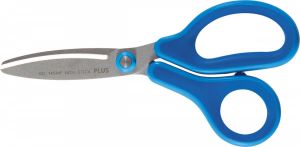 Plus FitCut Curve KIDS schaar fluorine bladen 14 5 cm blauw op blister