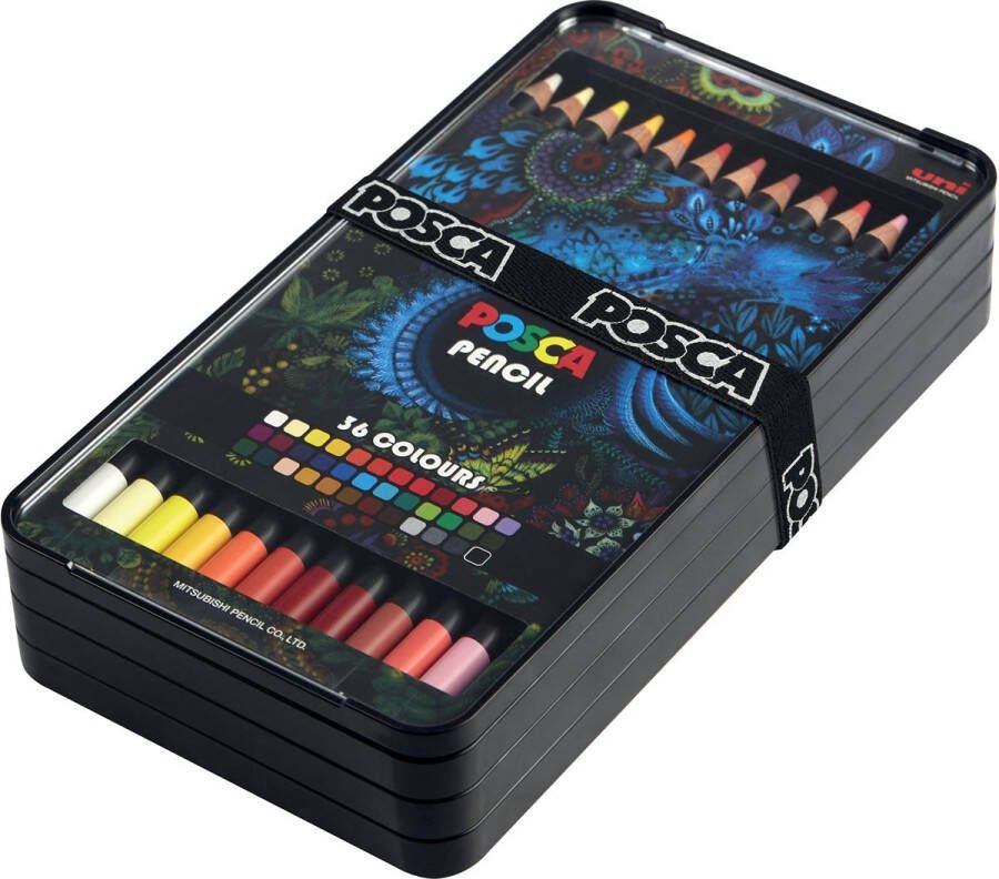 Posca Kleurpotloden assorti set Ã  36 stuks