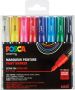 Posca paintmarker PC-1MC set van 8 markers in geassorteerde basiskleuren - Thumbnail 1