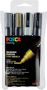 Posca paintmarker PC-5M etui met 4 stuks in geassorteerde metallic kleuren - Thumbnail 1