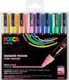 Posca paintmarker PC 5M set van 8 markers in geassorteerde pastelkleuren - Thumbnail 1