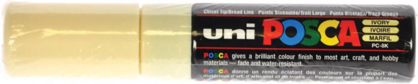 Posca uni-ball Paint Marker op waterbasis PC-8K ivoor