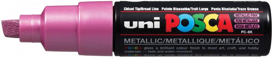 Posca uni-ball Paint Marker op waterbasis PC-8K roze metaal