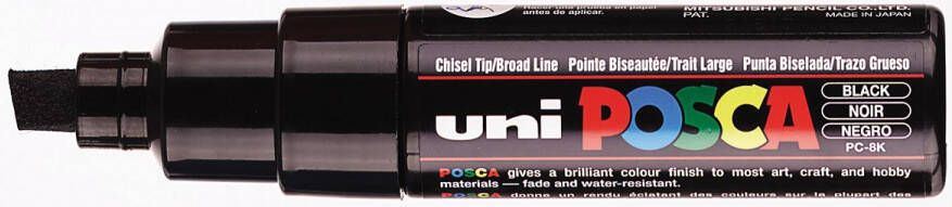 Posca uni-ball Paint Marker op waterbasis PC-8K zwart