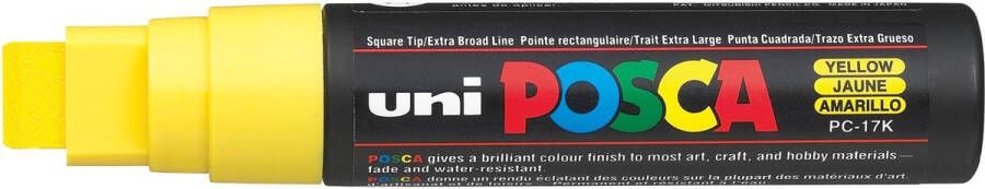 Posca uni-ball Paint Marker op waterbasis PC-17K geel