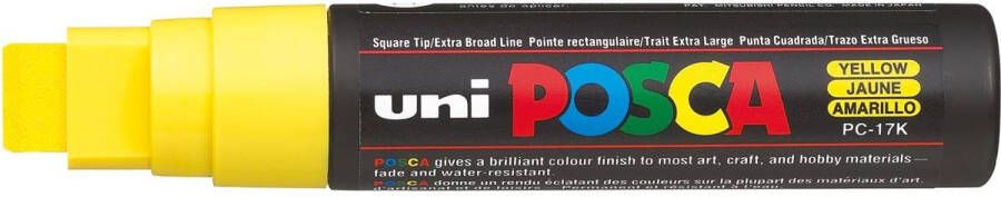 Posca uni-ball Paint Marker op waterbasis PC-17K geel