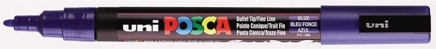 Posca uni-ball Paint Marker op waterbasis PC-3M donkerblauw