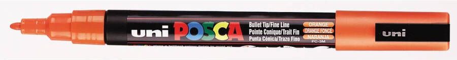 Posca uni ball Paint Marker op waterbasis PC 3M donkeroranje