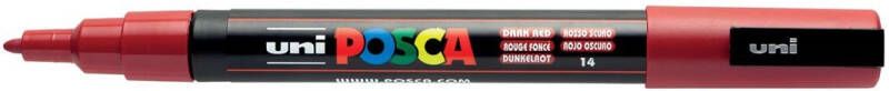 Posca Uni paintmarker PC-3M 1 5 mm donkerrood