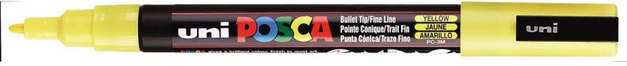 Posca uni-ball Paint Marker op waterbasis PC-3M geel
