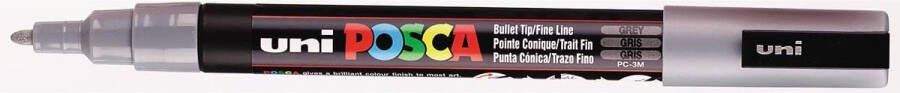Posca uni ball Paint Marker op waterbasis PC 3M grijs