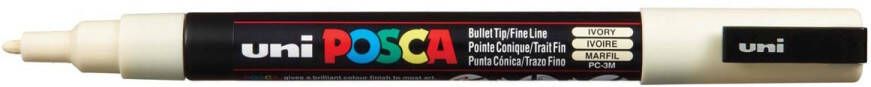 Posca uni ball Paint Marker op waterbasis PC 3M ivoor