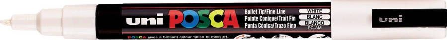 Posca uni-ball Paint Marker op waterbasis PC-3M wit