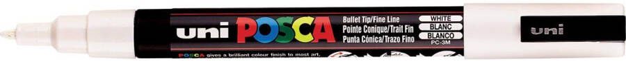 Posca uni-ball Paint Marker op waterbasis PC-3M wit