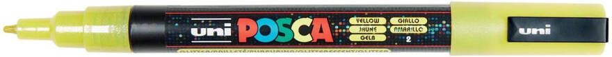 Posca Uni paintmarker PC-3ML 1 5 mm glitter geel