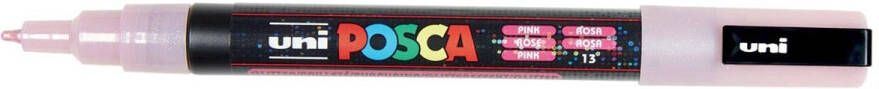 Posca Uni paintmarker PC-3ML 1 5 mm glitter roze
