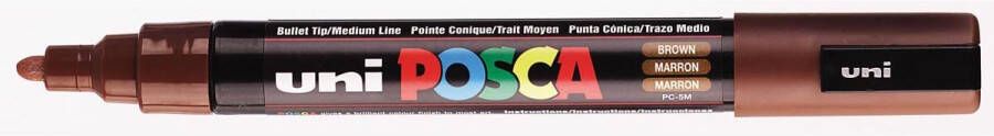 Posca uni-ball Paint Marker op waterbasis PC-5M bruin