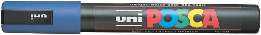 Posca uni-ball Paint Marker op waterbasis PC-5M donkerblauw