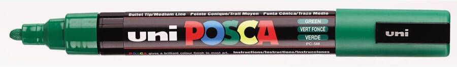 Posca uni-ball Paint Marker op waterbasis PC-5M donkergroen