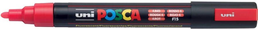 Posca Uni paintmarker PC-5M 1 8 2 5 mm fluo rood