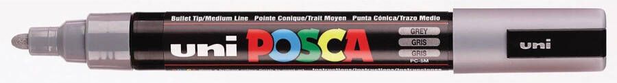 Posca uni-ball Paint Marker op waterbasis PC-5M leigrijs