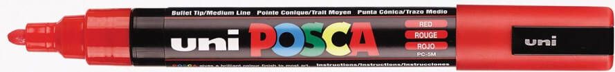 Posca uni-ball Paint Marker op waterbasis PC-5M rood