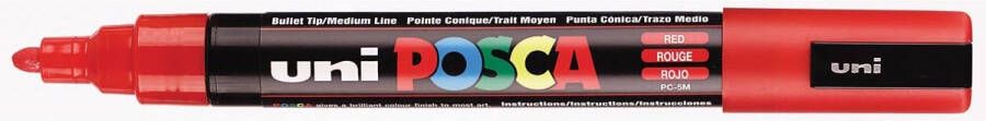 Posca uni-ball Paint Marker op waterbasis PC-5M rood