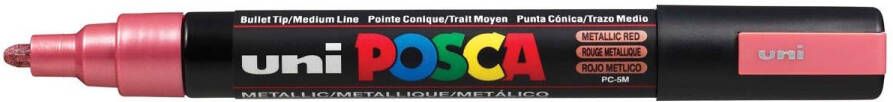 Posca uni-ball Paint Marker op waterbasis PC-5M rood metaal