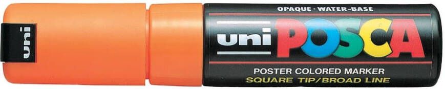 Posca uni-ball Paint Marker op waterbasis PC-8K fluo oranje