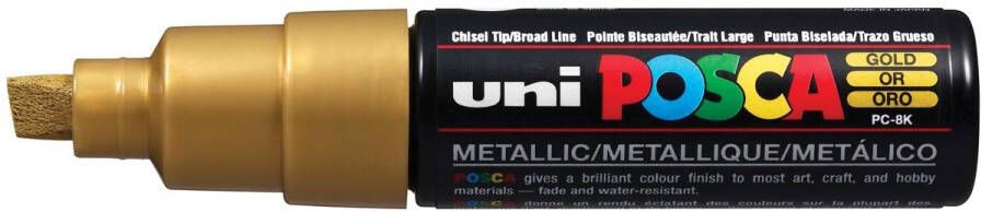 Posca uni-ball Paint Marker op waterbasis PC-8K goud