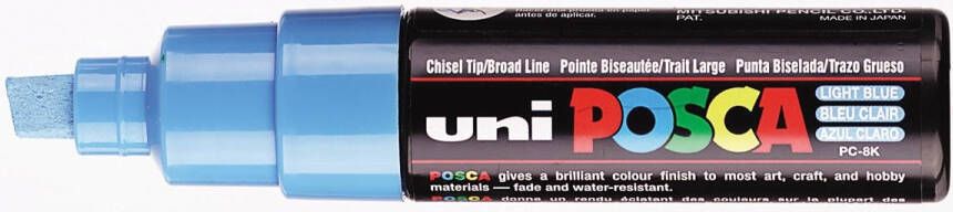 Posca uni-ball Paint Marker op waterbasis PC-8K lichtblauw