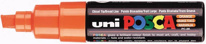 Posca uni-ball Paint Marker op waterbasis PC-8K lichtoranje
