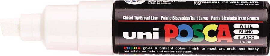 Posca uni-ball Paint Marker op waterbasis PC-8K wit