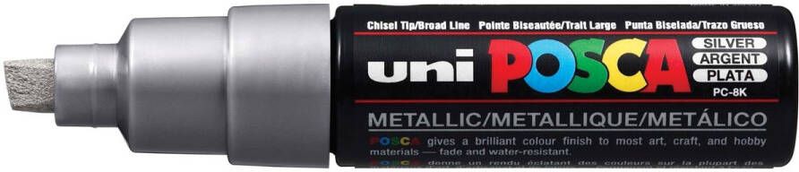 Posca uni-ball Paint Marker op waterbasis PC-8K zilver