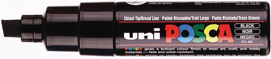 Posca uni-ball Paint Marker op waterbasis PC-8K zwart