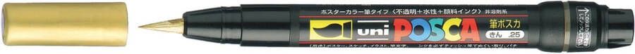 Uni-Ball Paintmarker Uni ball op waterbasis posca brush goud