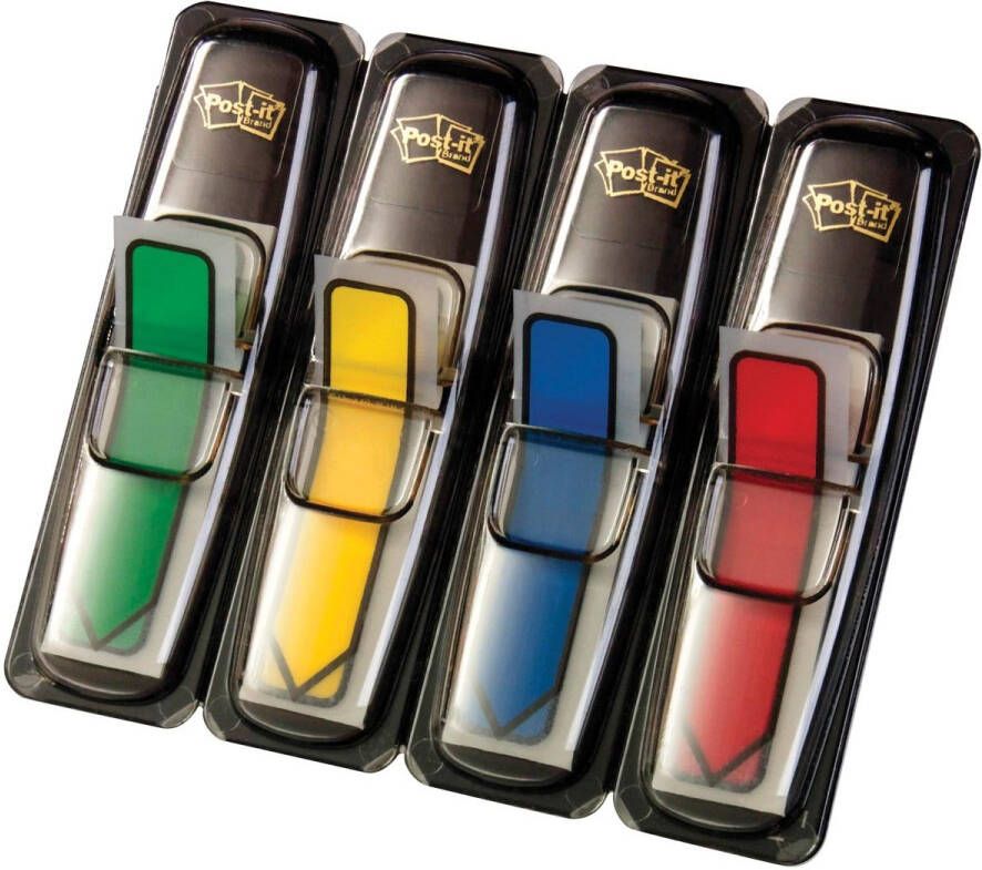 Post-It Index pijltjes ft 12 x 43 mm set van 4 kleuren 24 pijltjes per kleur