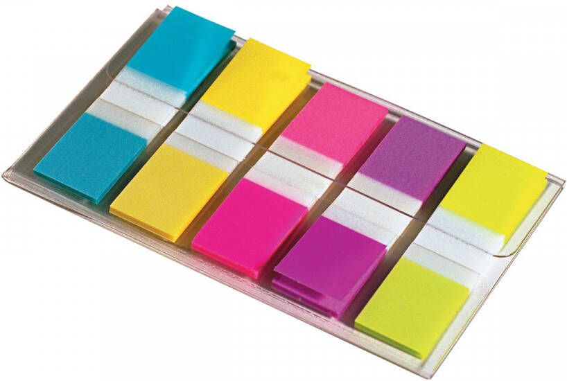Post-It Index Smal ft 11 9 x 43 2 mm blister met 5 kleuren 20 tabs per kleur