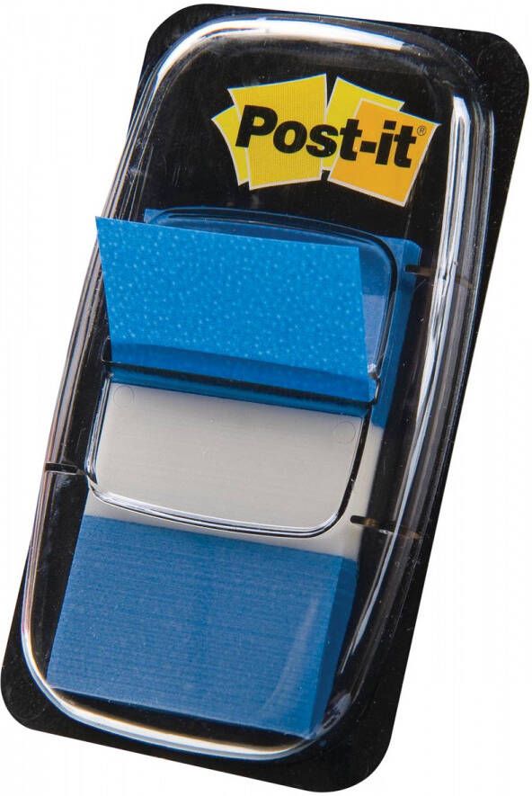 Post-It Index standaard ft 24 4 x 43 2 mm houder met 50 tabs blauw