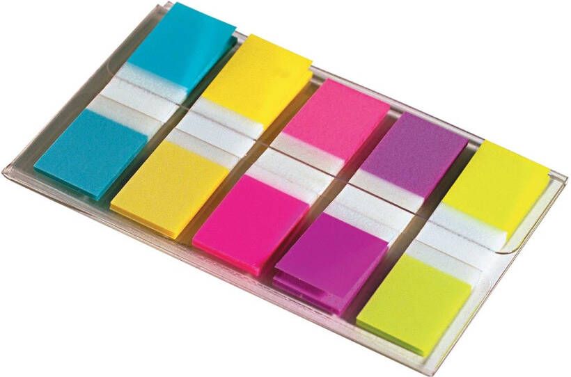 Post-It Index Smal ft 11 9 x 43 2 mm blister met 5 kleuren 20 tabs per kleur
