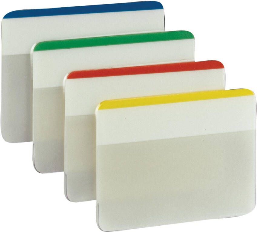 Post-It Index Strong ft 50 8 x 38 mm voor ordners set van 24 tabs 4 kleuren 6 tabs per kleur