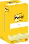 Post-It Notes 100 vel ft 76 x 76 mm geel pak van 12 blokken - Thumbnail 1